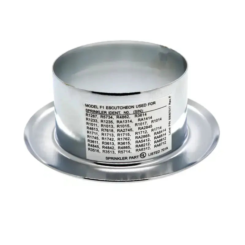 Reliable F2 Recessed Sprinkler Escutcheon 1/2 Inch by Reliable Sprinkler