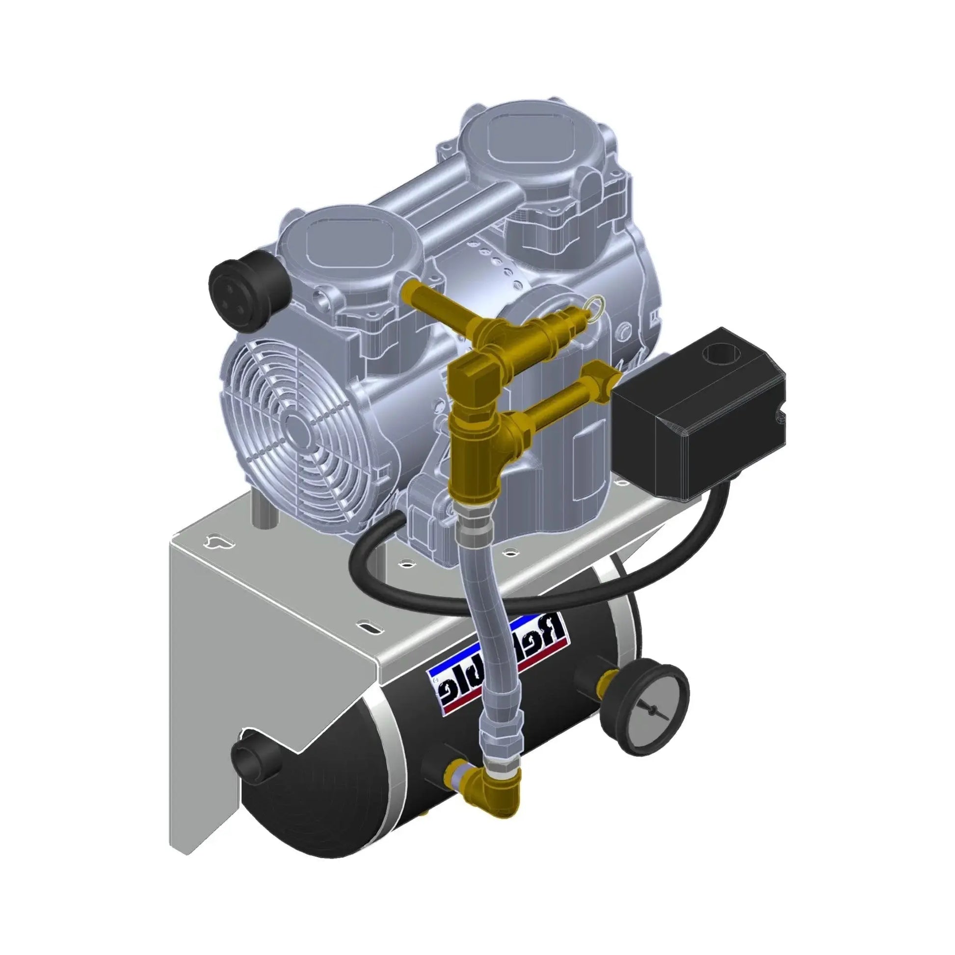 Reliable Fire Sprinkler Air Compressor QRM2 Tank Mounted Fire Protection Reliable Sprinkler Fire Protection Parts Reliable QRM2 Tank Mounted Fire Sprinkler Compressor