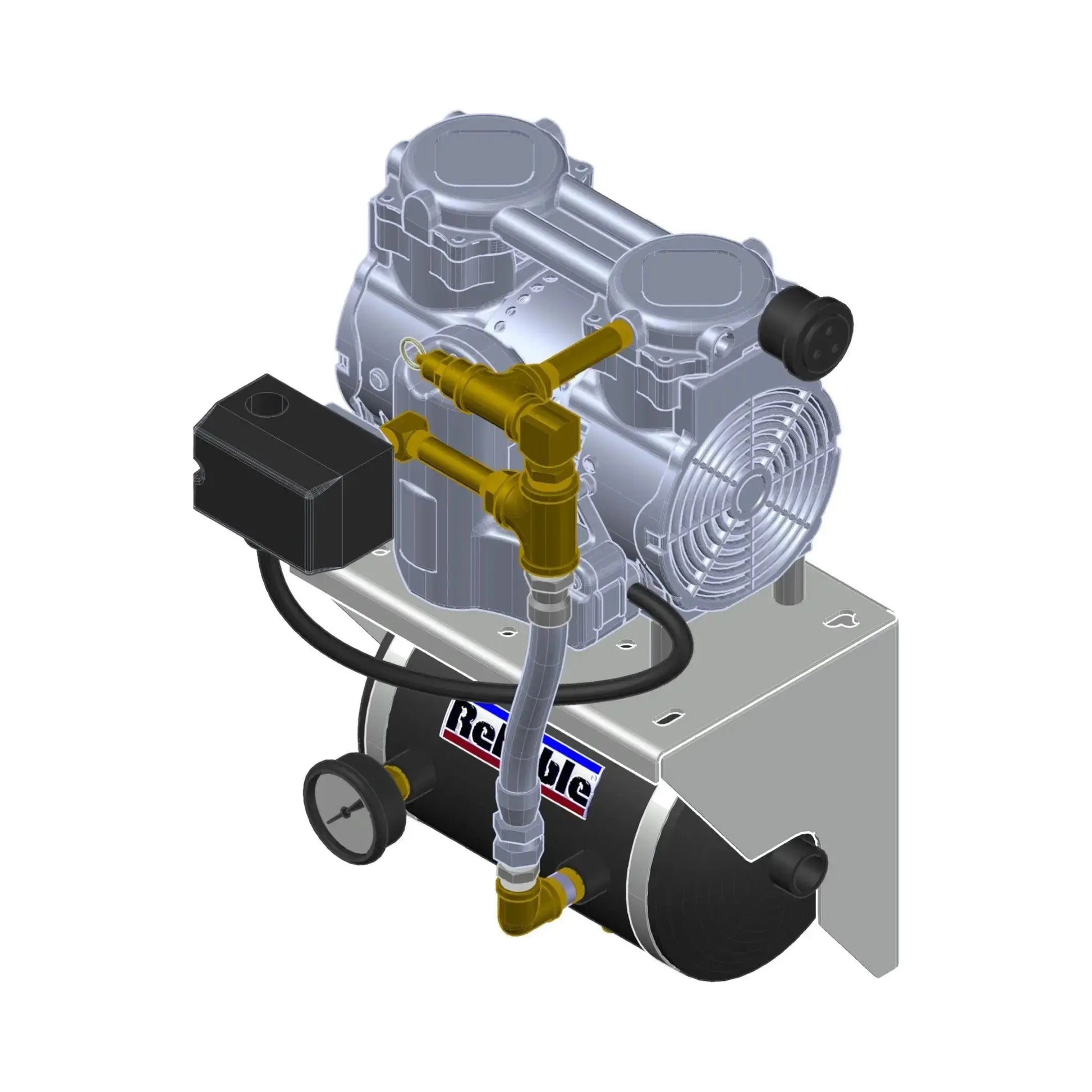Reliable Fire Sprinkler Air Compressor QRM2 Tank Mounted Fire Protection Reliable Sprinkler Fire Protection Parts Reliable QRM2 Tank Mounted Fire Sprinkler Compressor