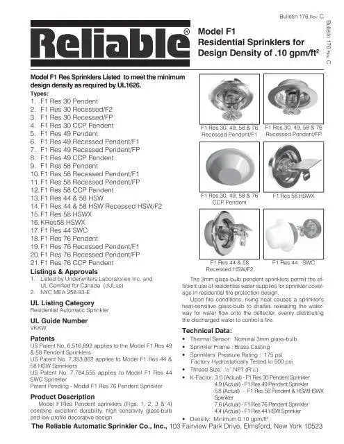 Reliable FP Push-On Escutcheon by Reliable Sprinkler