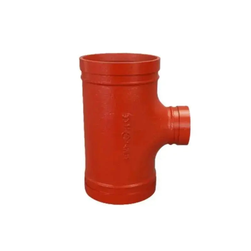 Reliable Grooved Reducing Tee | Painted Fire Safety 6625RTR by Reliable Sprinkler