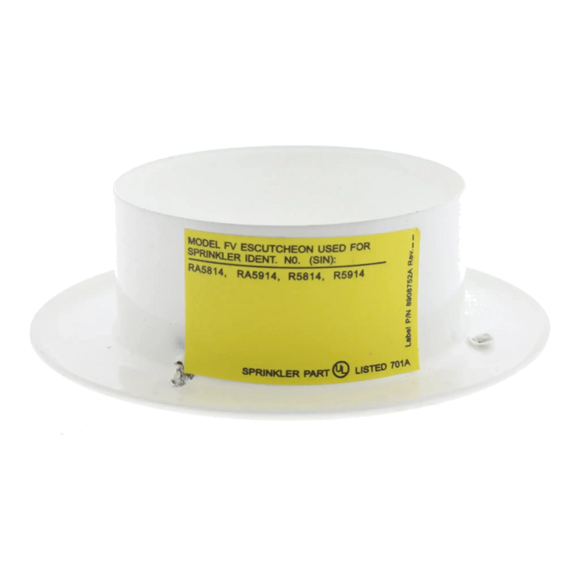 Reliable MODEL FV RECESSED ESCUTCHEONS & COLLAR ASSEMBLY (FVW) by Reliable Sprinkler