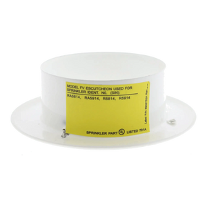 Reliable MODEL FV RECESSED ESCUTCHEONS & COLLAR ASSEMBLY (FVW) by Reliable Sprinkler