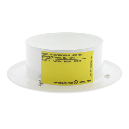 Reliable MODEL FV RECESSED ESCUTCHEONS & COLLAR ASSEMBLY (FVW) by Reliable Sprinkler