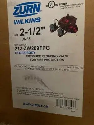 Zurn Wilkins 6 Inch ZW209FP Grooved Fire Protection Pressure Reducing Valve by Fire Protection Parts