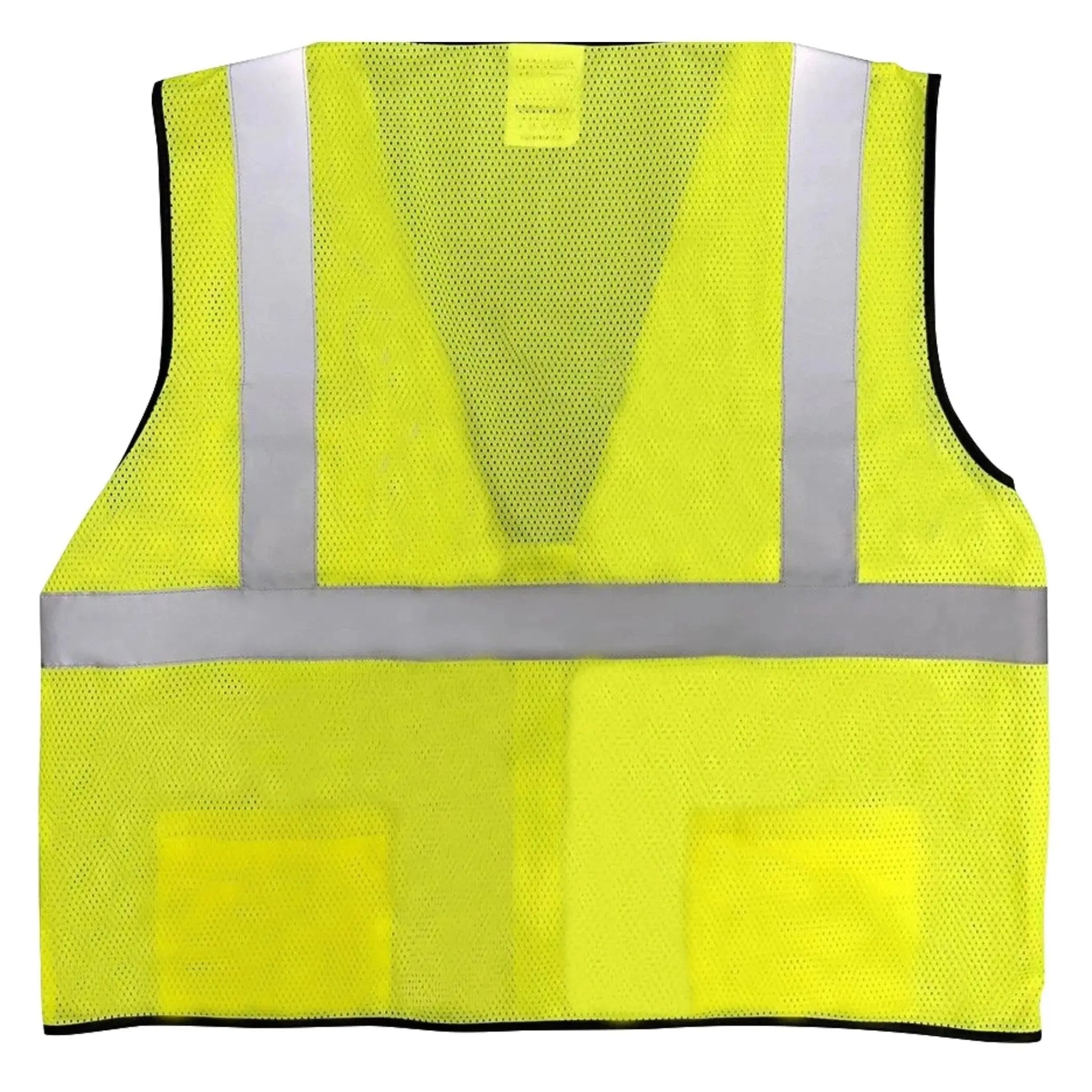 Safety Main 05EAMYZ Economy Vest, Class 2, All Mesh, Hi-Vis Yellow, Pack of 10 by Enviro Safety Products