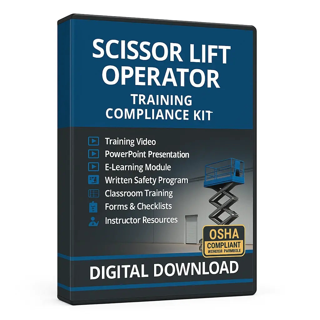 Scissor Lift Operator Training Video Compliance Kit by XO Safety