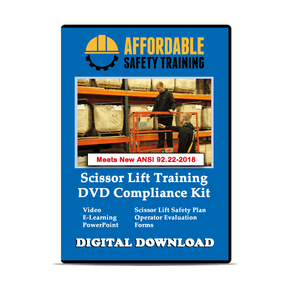Scissor Lift Operator Training Video Compliance Kit - Fire Protection Parts