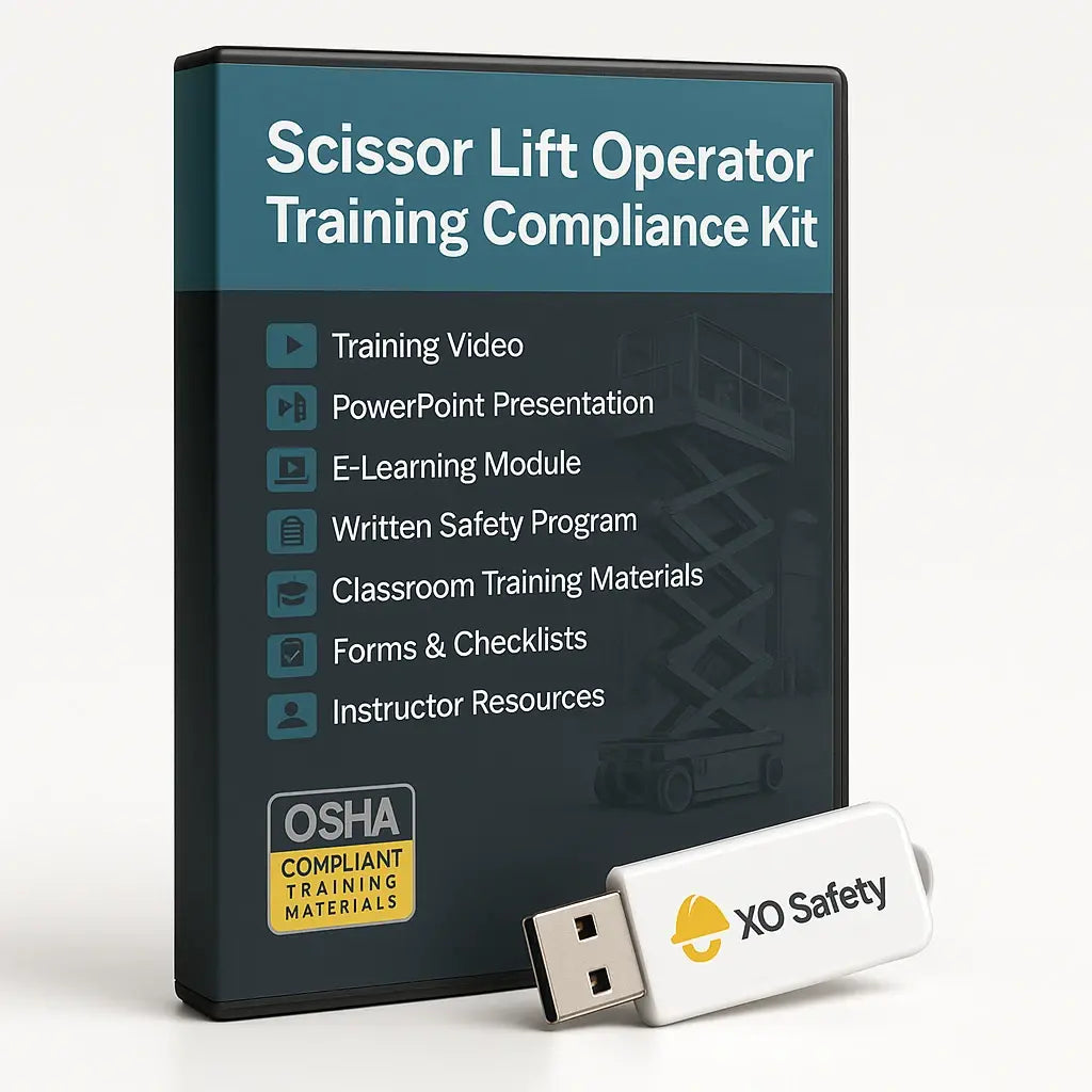 Scissor Lift Operator Training Video Compliance Kit by XO Safety