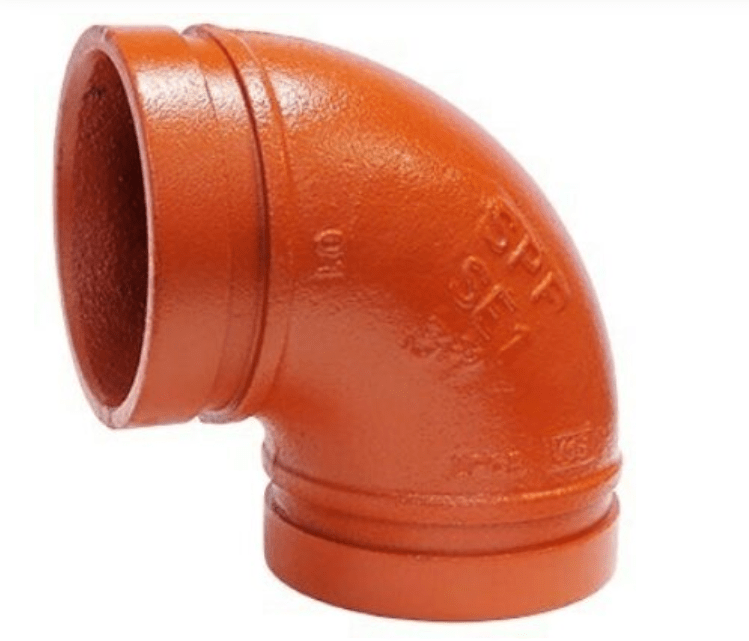 SE - 1 GROOVED 90° ELBOW SHORT PATTERN IMP - Fire Protection Parts