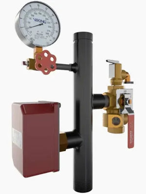 Viking 3" EasyPac Commercial Riser Groove Test&Drain Fire System by Viking