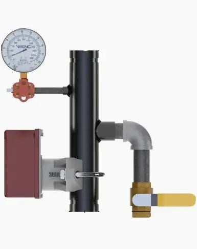 8" Fire Sprinkler Riser Test & Drain | Viking EasyPac Commercial by Viking