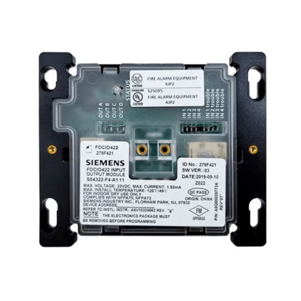 Siemens FDCIO422 Addressable I/O Input/Output Module - Fire Protection Parts