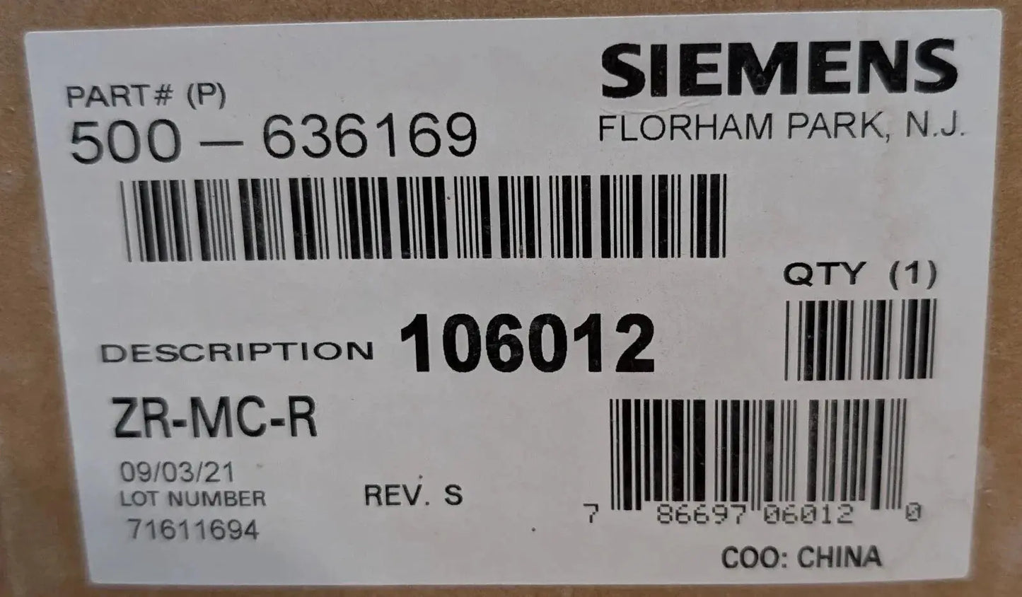 Siemens ZR-MC-R Multi-Candela Wall-Mount Strobe by Fredland Supply Company