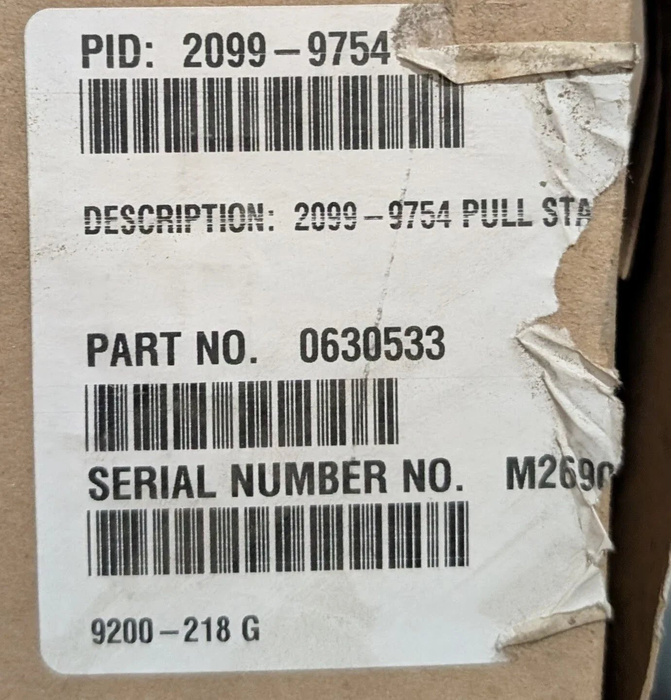 Simplex 2099 - 9754 Pull Station - Fire Protection Parts