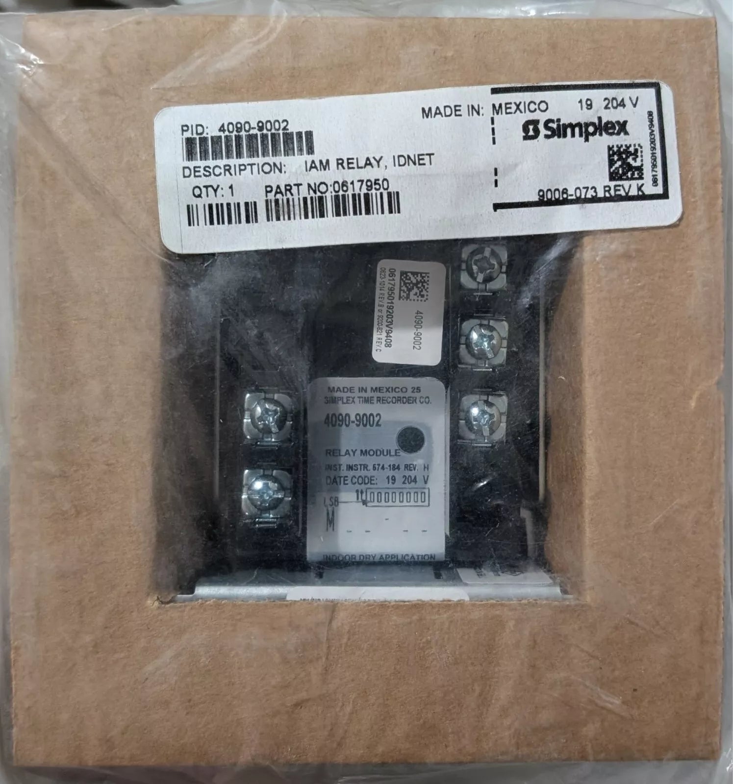 Simplex 4090 - 9002 IDNet Relay IAM - Fire Protection Parts
