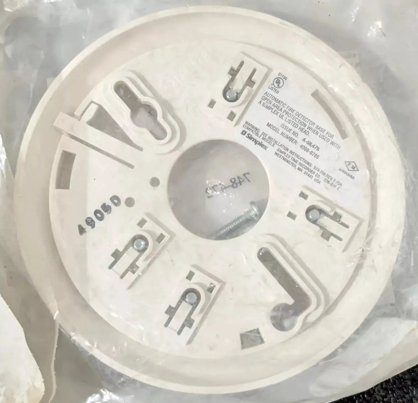 Simplex 4098-9788 Smoke Detector Base by Fredland Supply Company