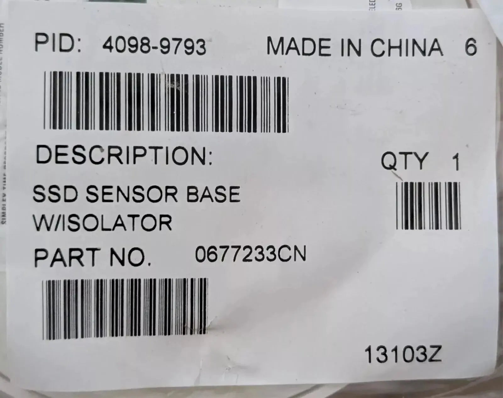 Ssd Sensor Simplex Simplex 4098-9793 SSD Sensor Base with Isolator - Fire Protection Parts