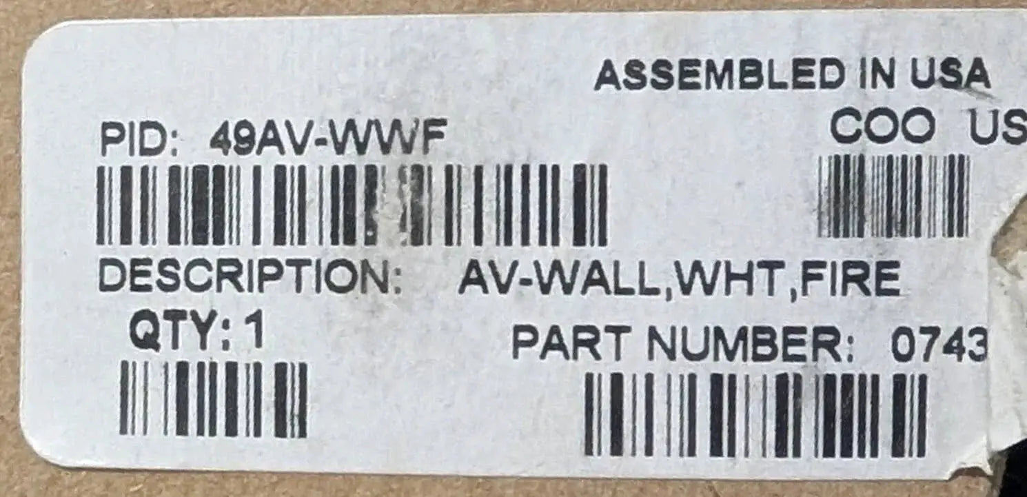 Simplex 49AV-WWF Wall Horn Strobe - White by Fredland Supply Company