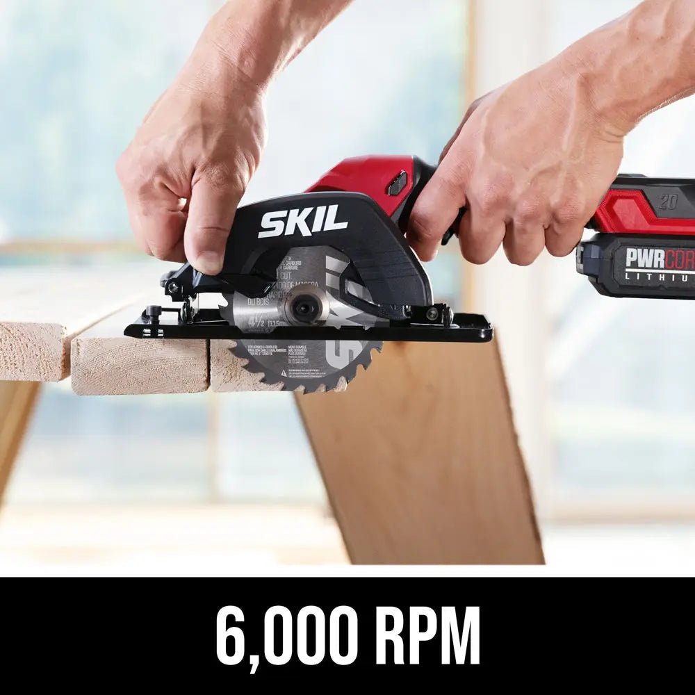 SKIL CR5435B - 00 PWR CORE 20™ 20 - Volt Brushless Cordless 4 - 1/2" Compact Circular Saw (Tool Only) - Fire Protection Parts