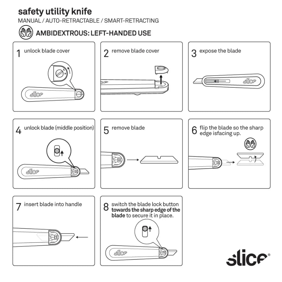 Slice® 10558 Smart - Retracting Utility Knife - Fire Protection Parts