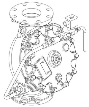 TR 3" Convex Flow Control Valve Galvanized Fire System by Viking