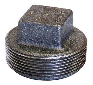 SQUARE HEAD SOLID PLUG - CAST IRON (CI) DOM - Fire Protection Parts