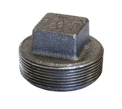 SQUARE HEAD SOLID PLUG - CAST IRON (CI) DOM - Fire Protection Parts