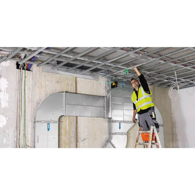 Stabila 03420 Multi - line laser LAX 600 G, 12 V system, 7 - piece set, with battery and charger - Fire Protection Parts