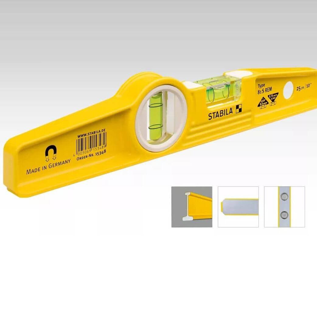 Stabila 25100 Type 81SM Die Cast Magnetic Torpedo Spirit Level - Fire Protection Parts