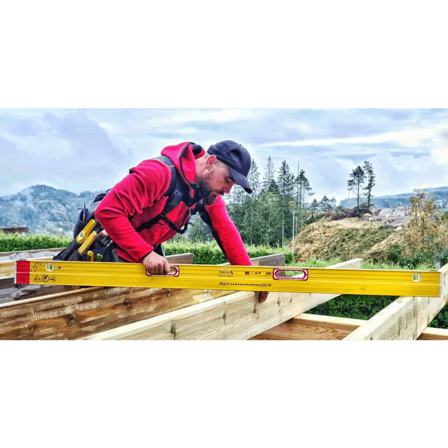 Stabila 35712 7' - 12' Extendable Plate Level w/ Removable Standoffs - Fire Protection Parts