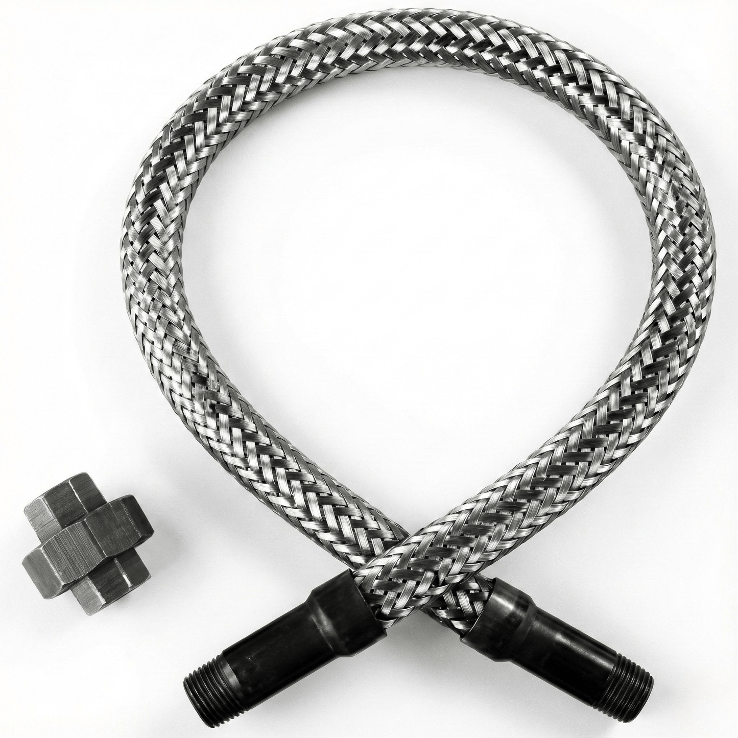 Stainless Steel Flex Hose 1/2" MNPT for Air Compressor - Fire Protection Parts