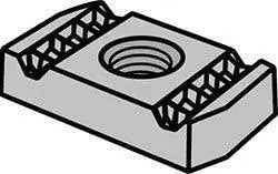 Strut Nut Without Spring For Secure Channel Locking by ASC Engineered Solutions