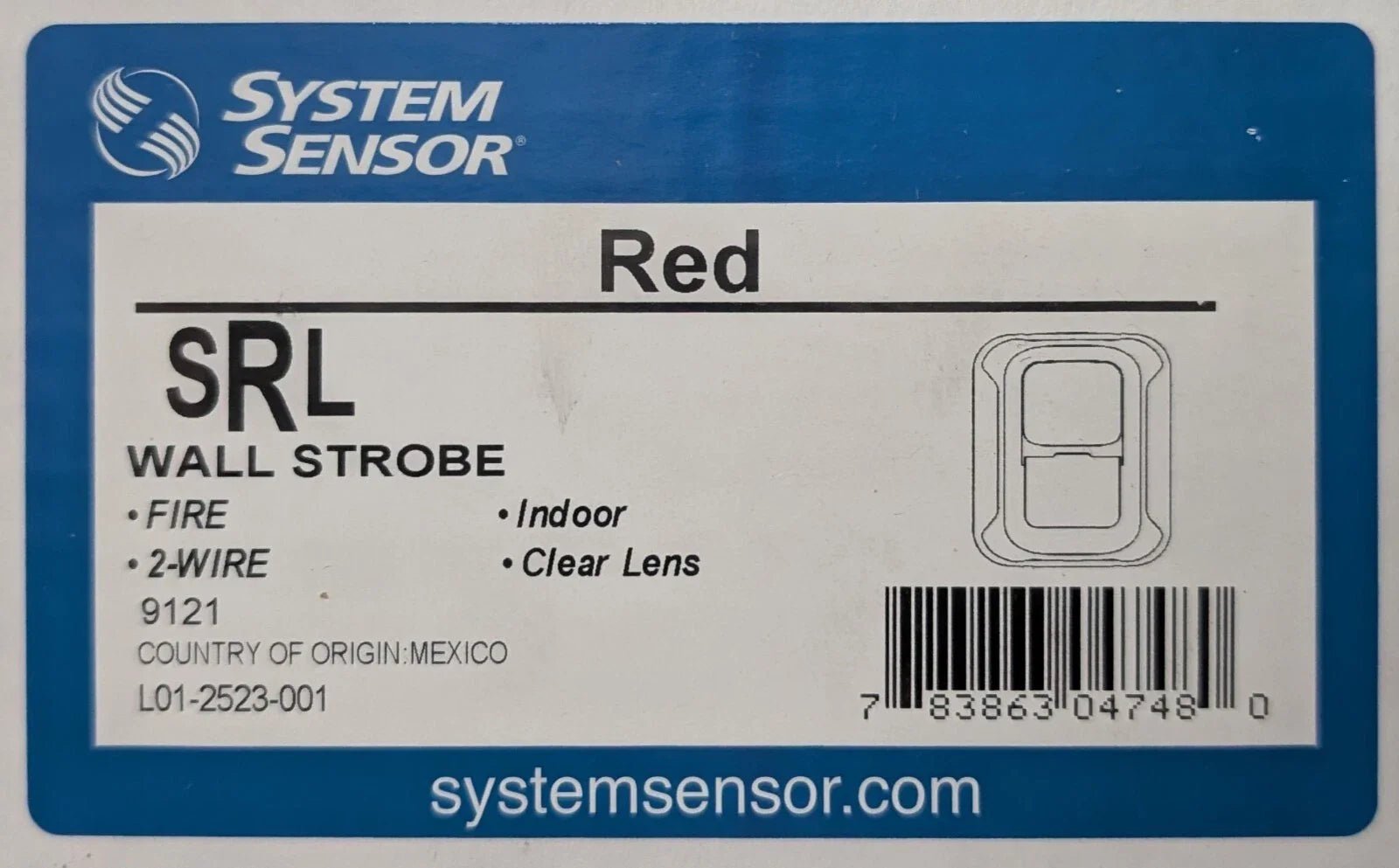 System Sensor SRL Wall Strobe - Fire Protection Parts