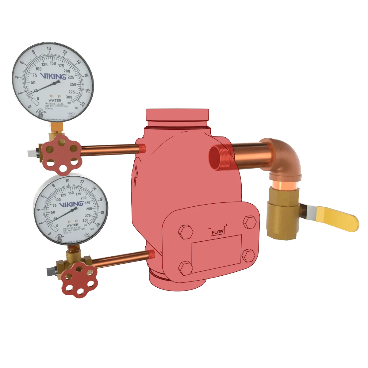 Trim 3" EZR Check Valve E1 F1 BR for Fire Safety by Viking