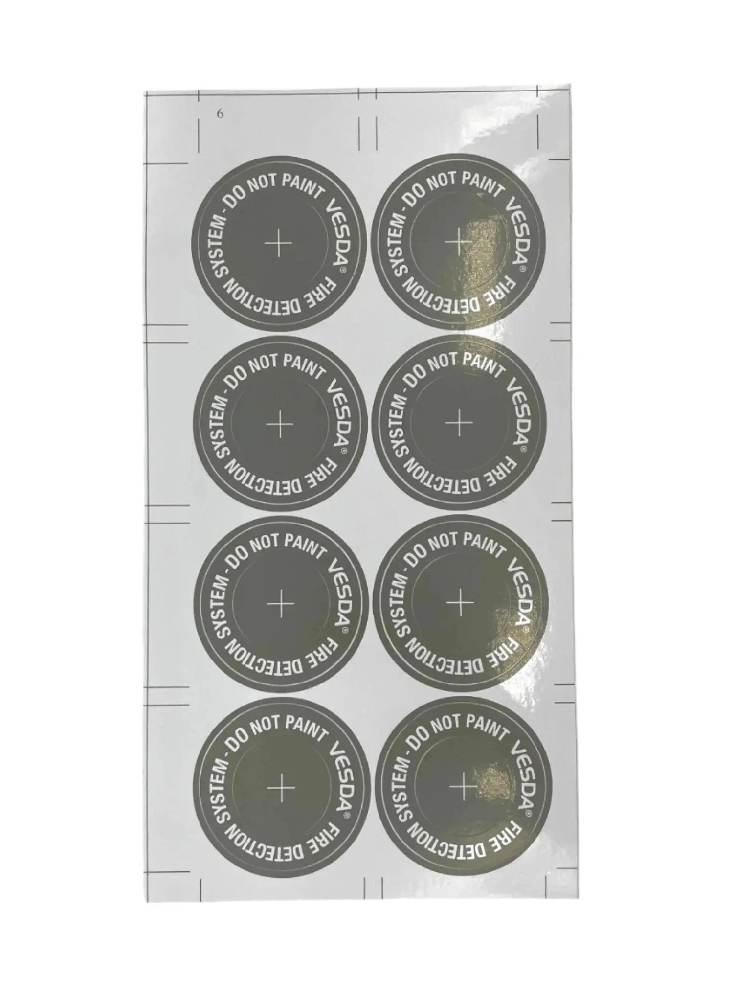 Kidde Miniature Sampling Point Labels Grey Durable Safety Tags by Kidde