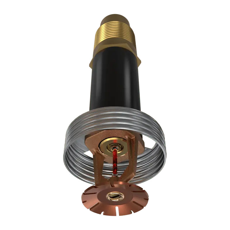 VK196 EXTENDED COVERAGE DRY CONCEALED PENDENT BRASS 155, 6" Sprinklers Viking Fire Protection Parts VK196 Extended Coverage Concealed Pendant Brass Light 6"