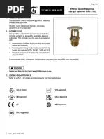 VK202 K8.0 Retrofit 1/2 Inch Standard Response Pendent White 175 Wax Fire Sprinkler by Viking