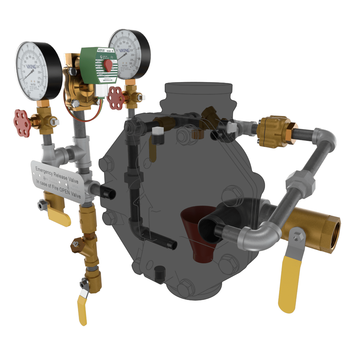 VXD DELUGE - ELECTRIC RELEASE TRIMMED - Fire Protection Parts