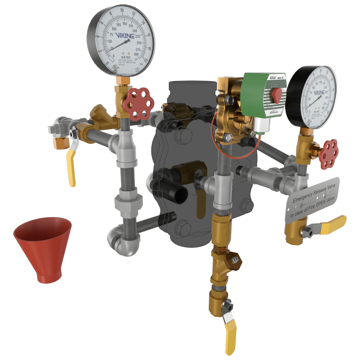 VXD DELUGE - ELECTRIC RELEASE TRIMMED - Fire Protection Parts