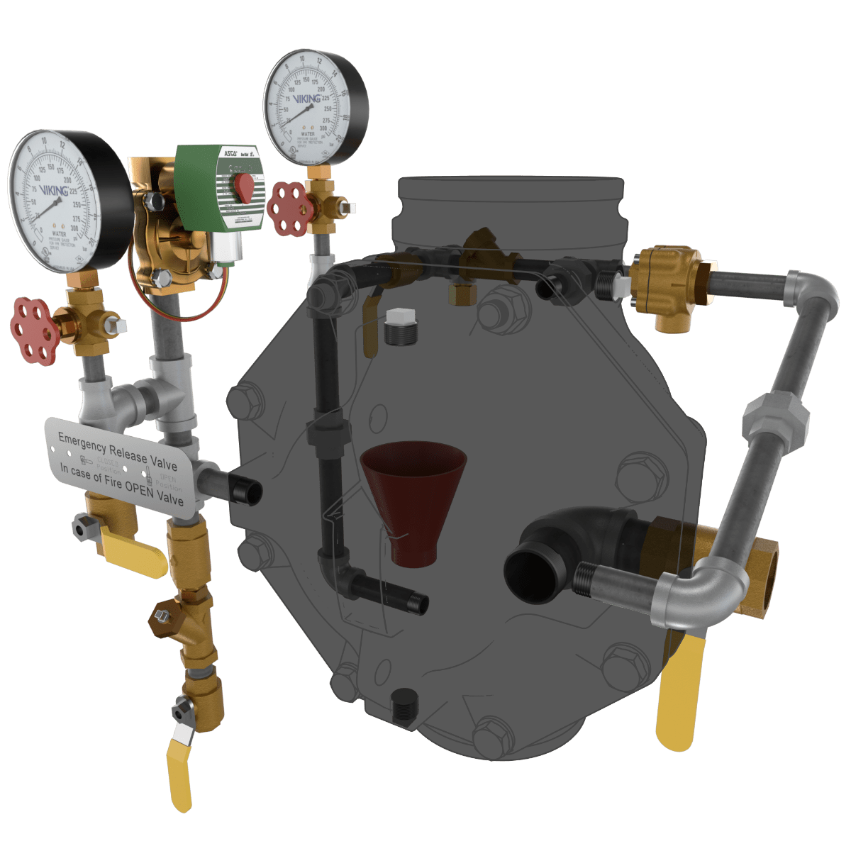 VXD DELUGE - ELECTRIC RELEASE TRIMMED - Fire Protection Parts