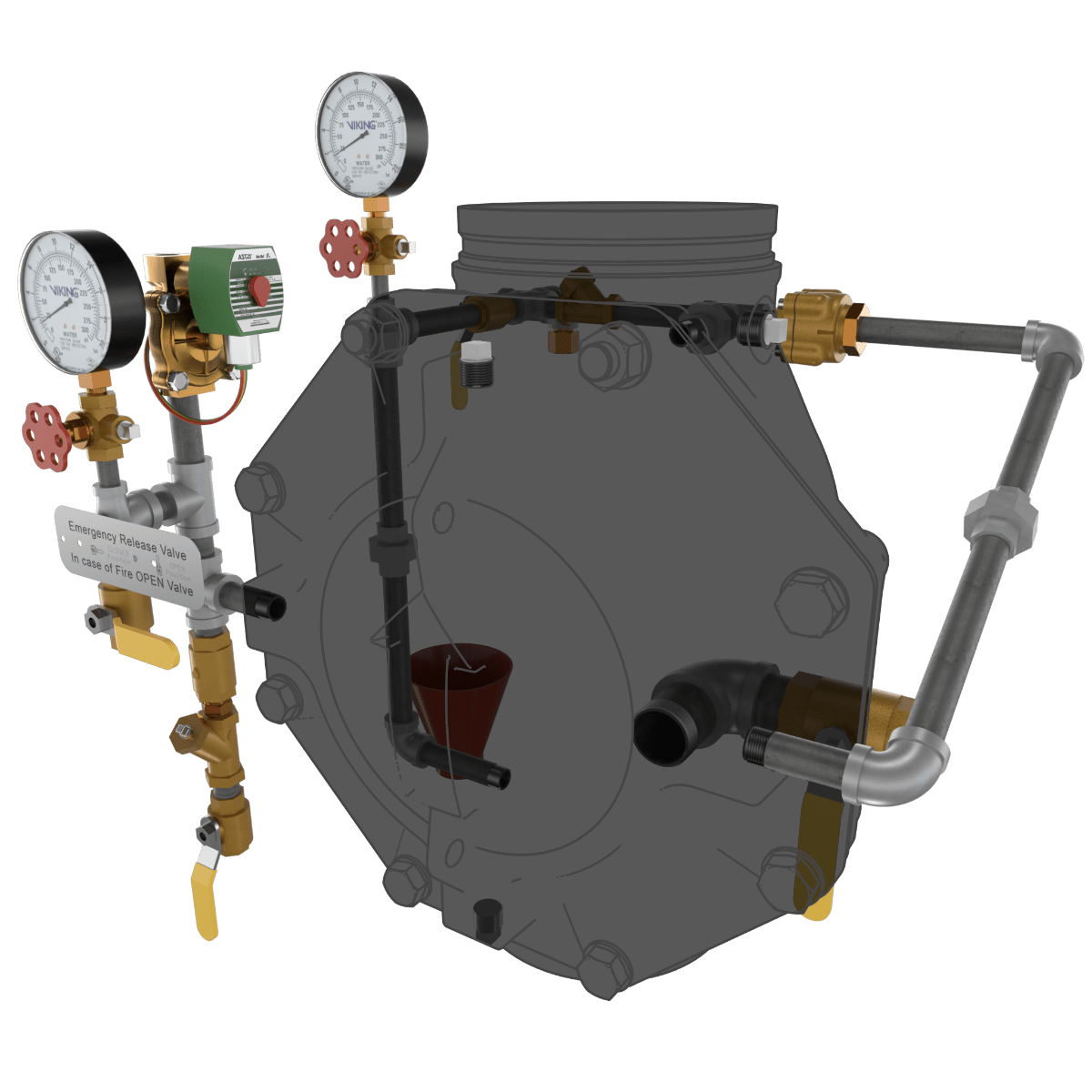 VXD DELUGE - HYDRAULIC RELEASE TRIMMED - Fire Protection Parts