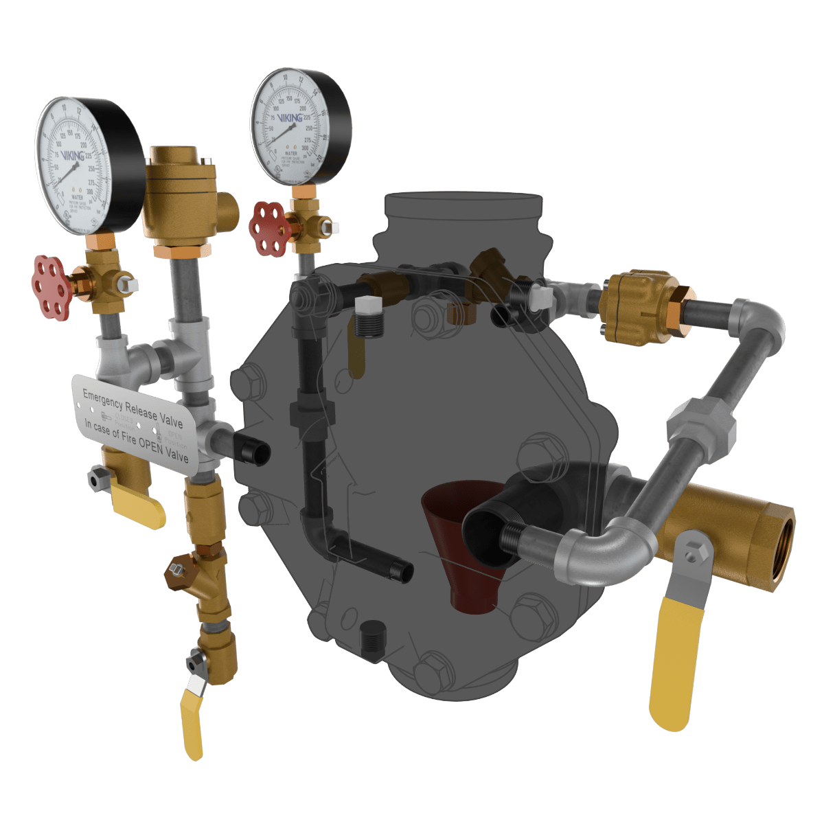 VXD DELUGE - PNEUMATIC RELEASE TRIMMED - Fire Protection Parts
