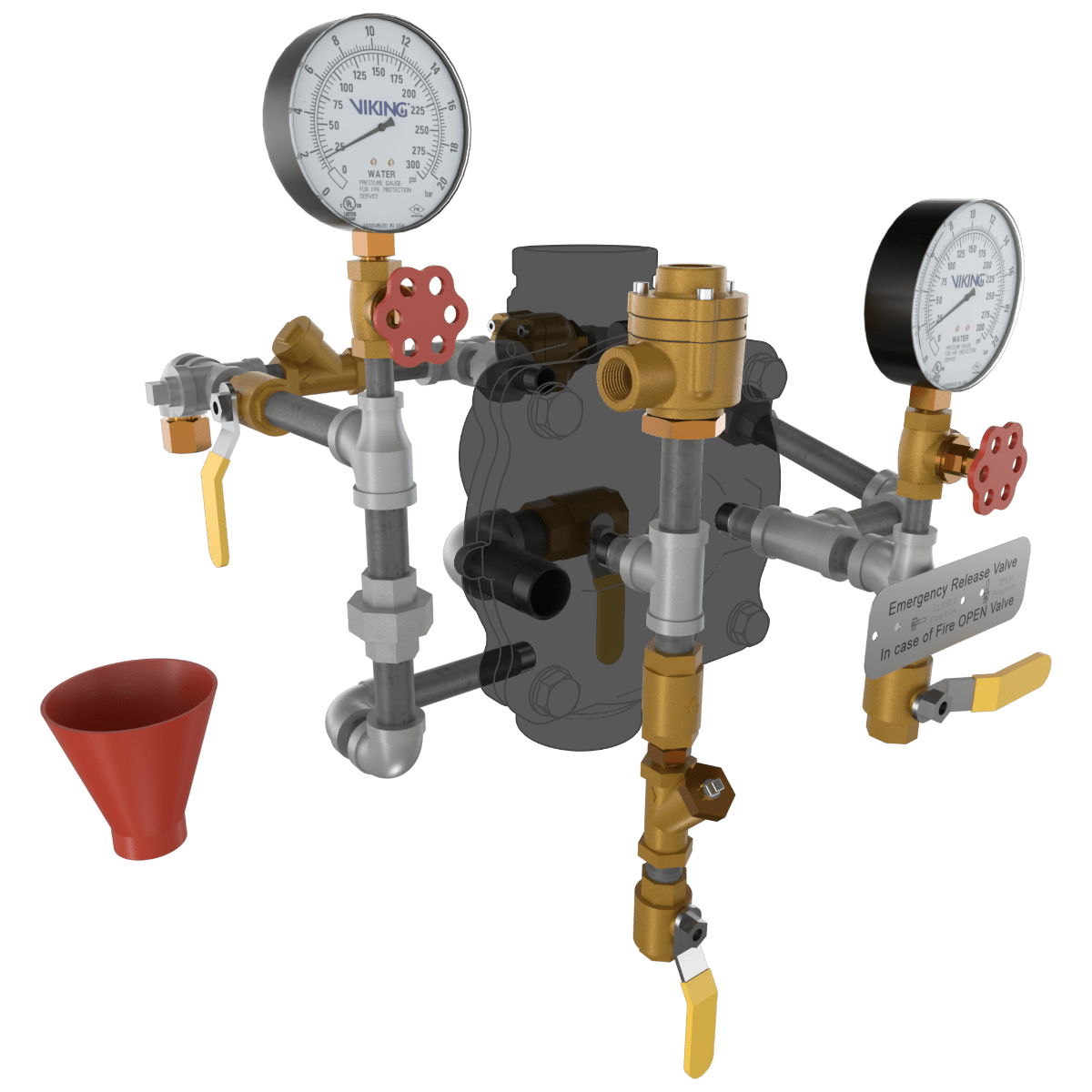 VXD DELUGE - PNEUMATIC RELEASE TRIMMED - Fire Protection Parts