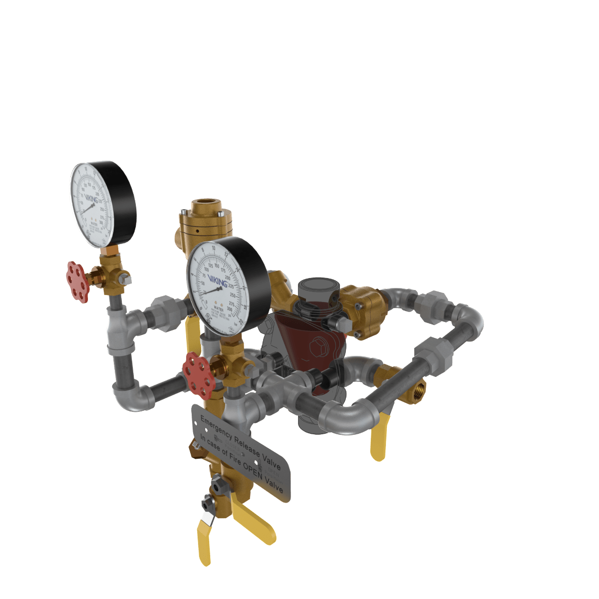 VXD DELUGE - PNEUMATIC RELEASE TRIMMED - Fire Protection Parts