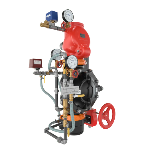 VXD Double Interlock Preaction Electric Pneumatic Riser Fire Protection System by Viking