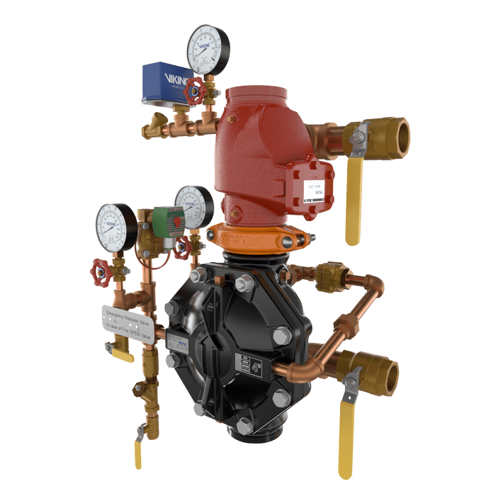 VXD DOUBLE INTERLOCK PREACTION WITH ELECTRIC/PNEU - LETRIC RELEASE LOOSE TRIM - Fire Protection Parts