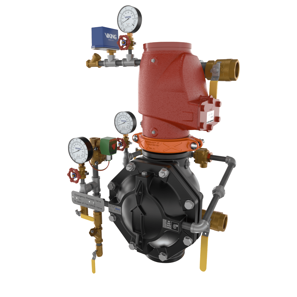 VXD DOUBLE INTERLOCK PREACTION WITH ELECTRIC/PNEU - LETRIC RELEASE LOOSE TRIM - Fire Protection Parts