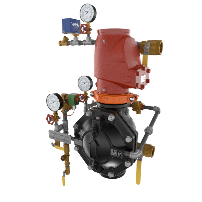 VXD DOUBLE INTERLOCK PREACTION WITH ELECTRIC/PNEU - LETRIC RELEASE LOOSE TRIM - Fire Protection Parts