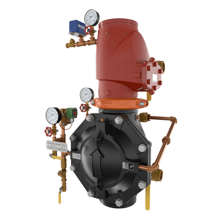 VXD DOUBLE INTERLOCK PREACTION WITH ELECTRIC/PNEU - LETRIC RELEASE LOOSE TRIM - Fire Protection Parts